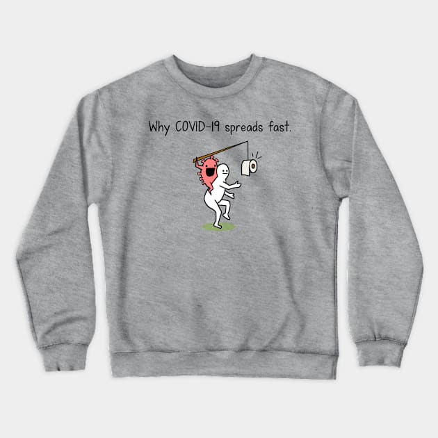 Viral hoarding Crewneck Sweatshirt by hungryfatcat